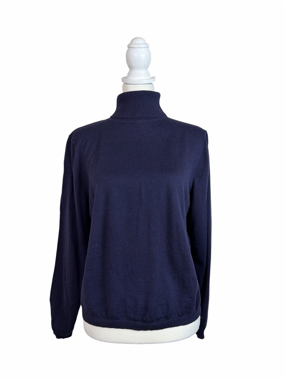Vintage Pendleton Women’s XL Navy 100% Merino Wool Turtleneck Sweater